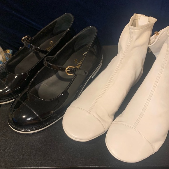 Chanel Mary Jane boots 2016 Collection G31467 Patent Leather New NIB Runway Show - Picture 5 of 16